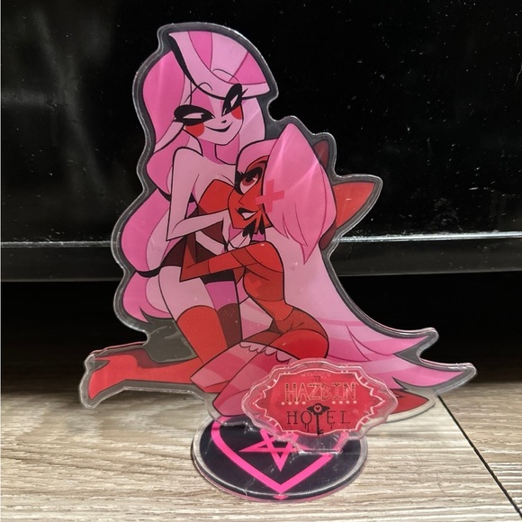 Hazbin Hotel Helluva Boss Charlie & Vaggie anime acrylic figure standee - Picture 1 of 3